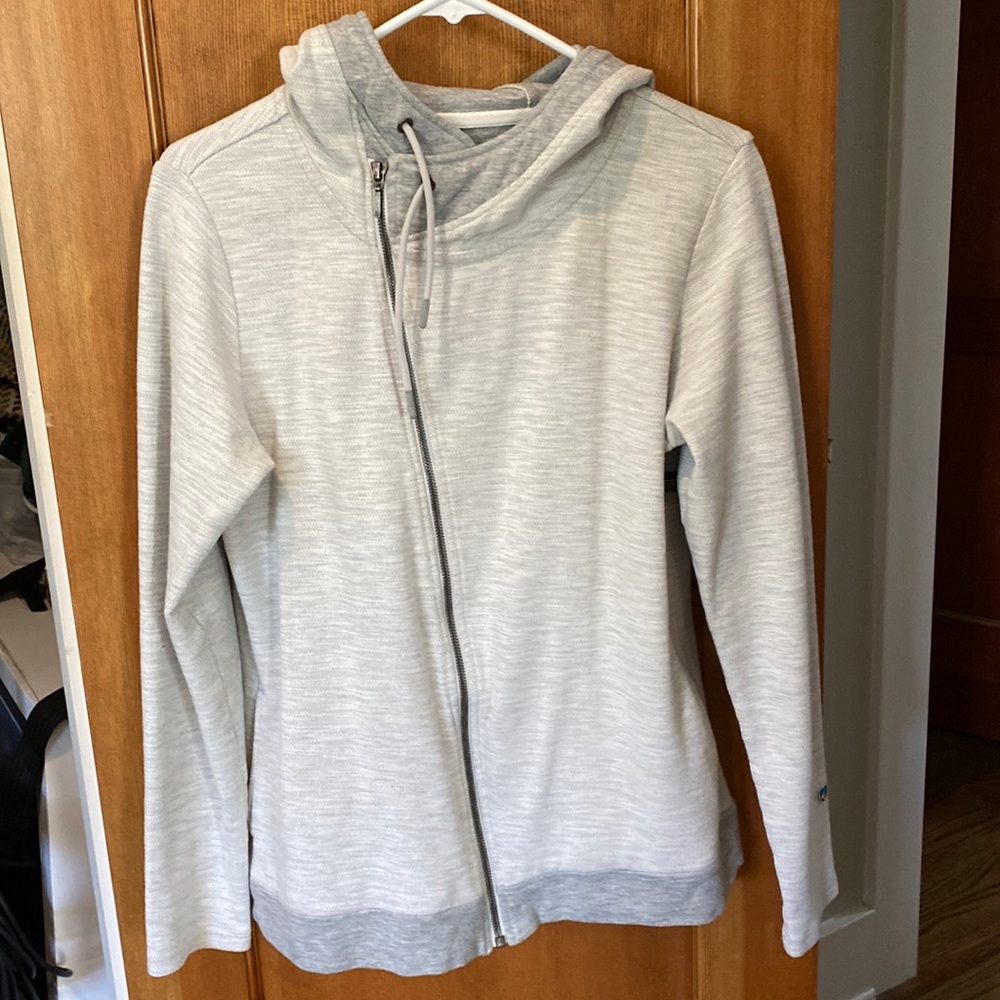 women's KÜHL grey hooded side zip jacket